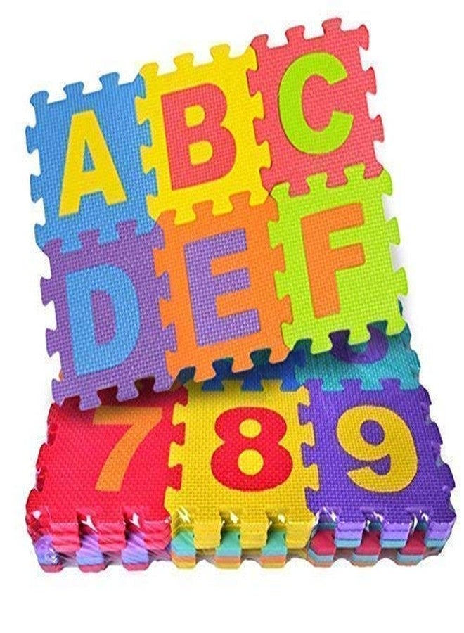 TT 36 Pieces Mini Puzzle Foam Mat for Kids, Interlocking Learning Alphabet and Number Mat for Kids - Image 4